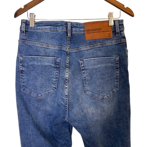 One Teaspoon Freebirds High Waist Stretch Skinny Denim Jeans- Size 30 - Picture 7 of 13